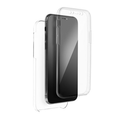 iPhone 7 Plus / 8 Plus (5,5") átlátszó elő + hátlapi PC + TPU tok 360°