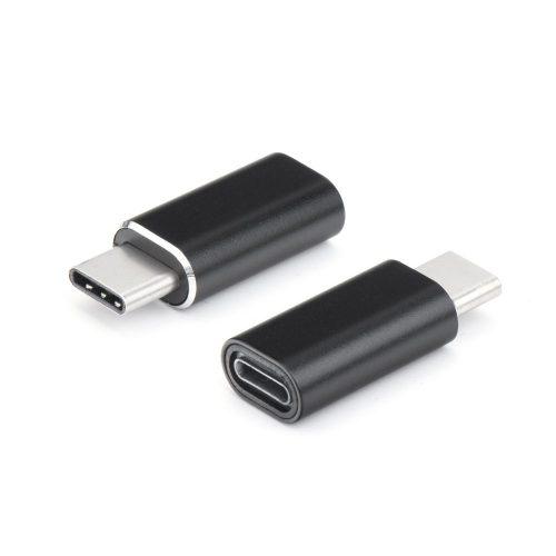 iPhone 8pin - Type-C OTG adapter fekete