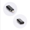 Forcell Type-C - iPhone 8pin adapter fekete