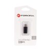 Forcell  iPhone 8pin - Type-C adapter fekete