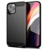 iPhone XS Max (6,5") szilikon tok, fekete, Carbon fiber