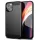 iPhone XS Max (6,5") szilikon tok, fekete, Carbon fiber