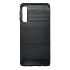 Carbon Fiber Samsung A750 Galaxy A7 2018 fekete szilikon tok (Forcell)