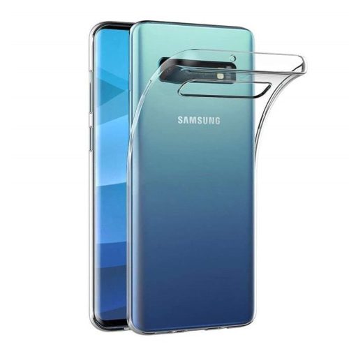 Samsung Galaxy S10 4G szilikon tok, hátlap tok, átlátszó, 0.5mm, SM-G973, Ultra slim