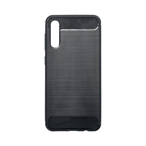 Samsung Galaxy A50 / A50s / A30s szilikon tok, fekete, SM-A505, SM-A507, SM-A307, Carbon fiber