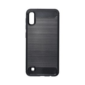  Samsung Galaxy A10 szilikon tok, fekete, SM-A105, Carbon fiber