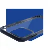 Samsung Galaxy S21FE  ütésálló hátlap tok, TPU, átlátszó, fekete keretes, SM-G990 3MK Satin Armor Case+