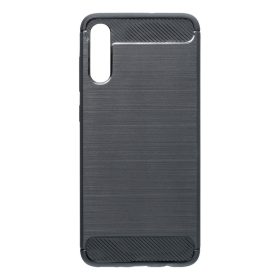   Samsung Galaxy A70 szilikon tok, fekete, SM-A705, Carbon fiber