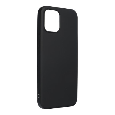 Forcell Silicone Lite iPhone 11 Pro Max (6,5") fekete Szilikon tok velúr belsővel