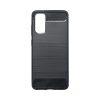Samsung Galaxy S20 4G/5G szilikon tok, fekete, SM-G980, SM-G981, Carbon fiber