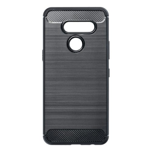 Carbon Fiber LG K50S fekete szilikon tok