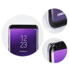 Samsung Galaxy S20 Ultra előlapi üvegfólia, edzett, hajlított, fekete keret, kivágott, SM-G988, 5D Full Glue