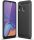 Samsung Galaxy A41 szilikon tok, fekete, SM-A415, Carbon fiber