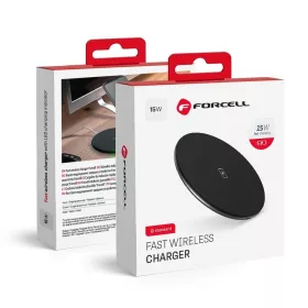 Wireless töltő, 15W, fekete, Forcell F-Energy