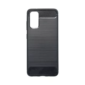 LG K40s szilikon tok, fekete, Carbon fiber