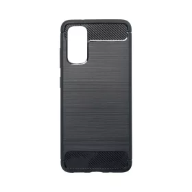 LG K40s szilikon tok, fekete, Carbon fiber
