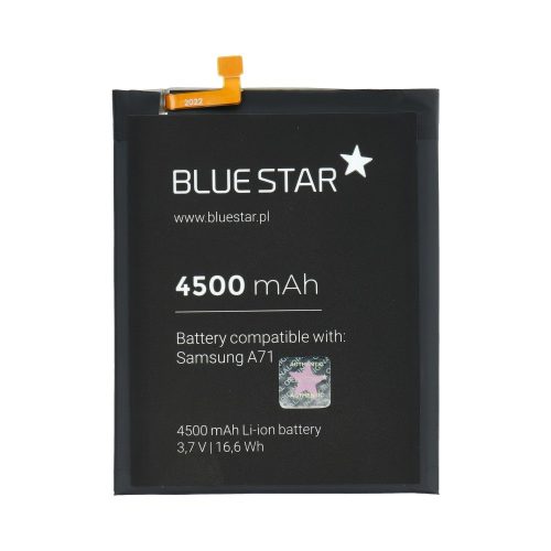 Samsung Galaxy A71 4G akkumulátor, utángyártott, 4500mAh, EB-BA715ABY, SM-A715, BlueStar 