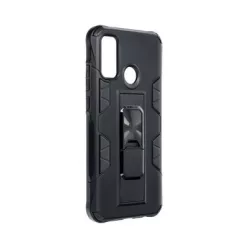   Huawei Y5P ütésálló hátlap tok, kitámasztható, fekete, Forcell Defender