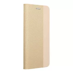  Huawei P Smart 2021 telefon tok, könyvtok, oldalra nyíló tok, mágnesesen záródó, arany, Sensitive Book