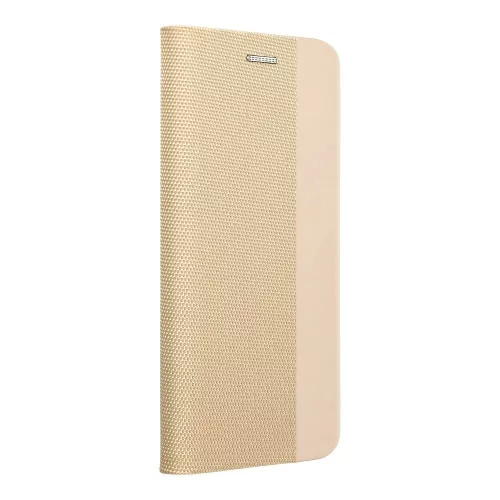 Huawei P Smart 2021 telefon tok, könyvtok, oldalra nyíló tok, mágnesesen záródó, arany, Sensitive Book