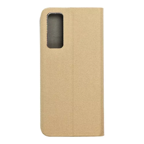 Huawei P Smart 2021 telefon tok, könyvtok, oldalra nyíló tok, mágnesesen záródó, arany, Sensitive Book