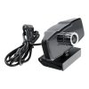 Gamer webkamera, univerzális, 4K 3840*2160/30 fps, 1080p/30 fps, beépített mikrofonnal, fekete
