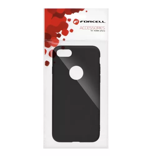 iPhone 12 mini (5,4") szilikon tok, matt, fekete, Forcell Soft