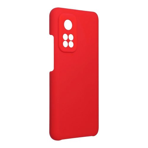 Forcell Silicone Xiaomi Mi 10T 5G / Mi 10T Pro 5G piros Szilikon tok velúr belsővel