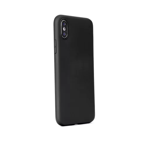 Samsung Galaxy A12/M12 szilikon tok, matt, fekete, SM-A125, Forcell Soft