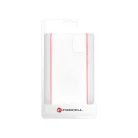 Samsung Galaxy S21 elő + hátlapi tok, PC + TPU, 360°, piros kerettel, SM-G991, Forcell