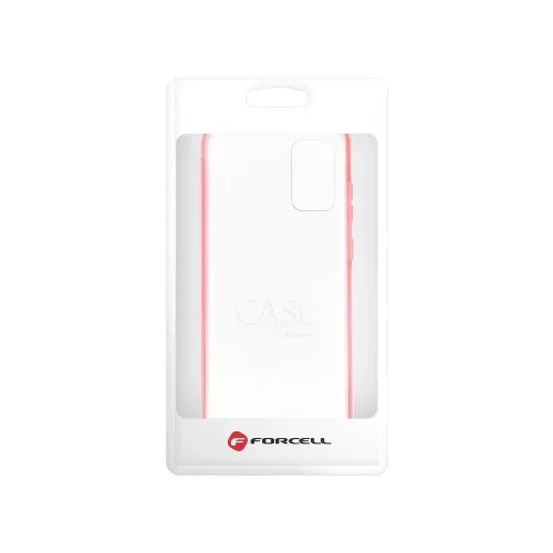 Samsung Galaxy S21 Plus elő + hátlapi tok, PC + TPU, 360°, piros kerettel, SM-G996, Forcell