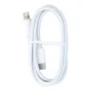 Type-C - iPhone 8pin gyorstöltő adatkábel, fehér, PD 27W, 3A, 1M, C291