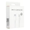 Type-C - iPhone 8pin gyorstöltő adatkábel, fehér, PD 27W, 3A, 1M, C291