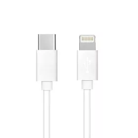   Type-C - iPhone 8pin gyorstöltő adatkábel, fehér, PD 27W / 3A, 1M, C291