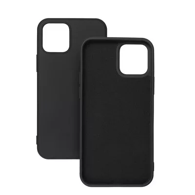 Xiaomi Redm Note 10 5G / Poco M3 Proi szilikon tok, hátlap tok, fekete, matt, velúr belső, Forcell Silicone Lite