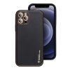 Forcell Leather iPhone 11 Pro (5,8") fekete műbőr hátlap tok