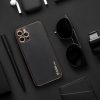 Forcell Leather iPhone 11 Pro (5,8") fekete műbőr hátlap tok