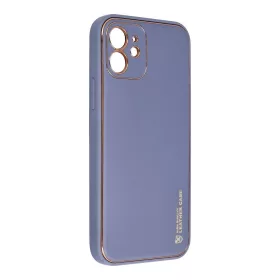   iPhone 11 Pro (5,8") hátlap tok, műbőr tok, kék, Leather