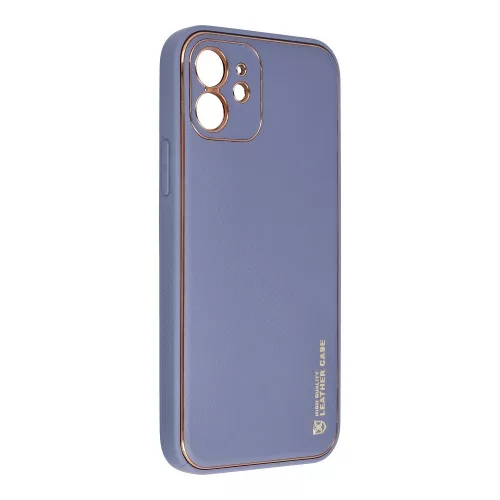 iPhone 11 Pro (5,8") hátlap tok, műbőr tok, kék, Leather