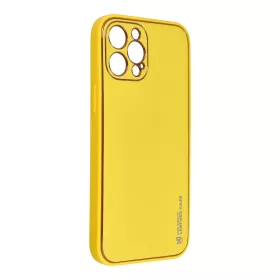   iPhone 11 Pro (5,8") hátlap tok, műbőr tok, sárga, Leather