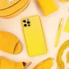 iPhone 11 Pro (5,8") hátlap tok, műbőr tok, sárga, Leather