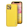 iPhone 11 Pro (5,8") hátlap tok, műbőr tok, sárga, Leather