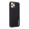 Forcell Leather iPhone 7 / 8 / SE 2020 / SE 2022 (4,7") fekete műbőr hátlap tok