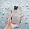 Samsung Galaxy A32 4G szilikon tok, csillámos, hátlap tok, ezüst, SM-A325, Shining