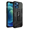 iPhone 13 mini (5,4") ütésálló hátlap tok, kitámasztható, fekete, Forcell Defender