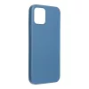 iPhone 13 (6.1") szilikon tok, hátlap tok, kék, matt, velúr belső, Forcell Silicone Lite