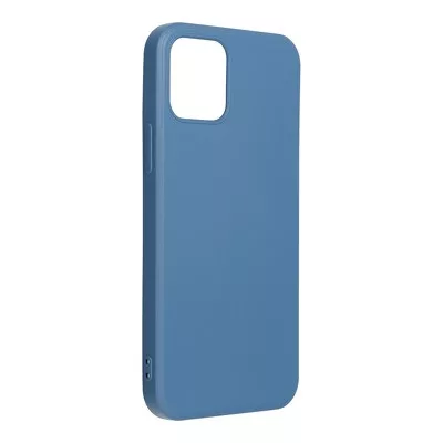 iPhone 13 (6.1") szilikon tok, hátlap tok, kék, matt, velúr belső, Forcell Silicone Lite