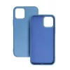 iPhone 13 (6.1") szilikon tok, hátlap tok, kék, matt, velúr belső, Forcell Silicone Lite