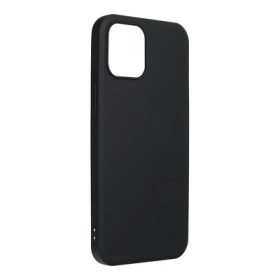   iPhone 13 Pro (6,1") szilikon tok, hátlap tok, fekete, matt, velúr belső, Forcell Silicone Lite