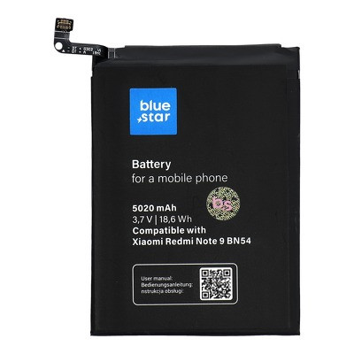 BlueStar XIAOMI Redmi Note 9 (BN54) utángyártott akkumulátor 5020mAh